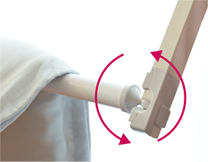 特徴:布団の掛け外しも簡単